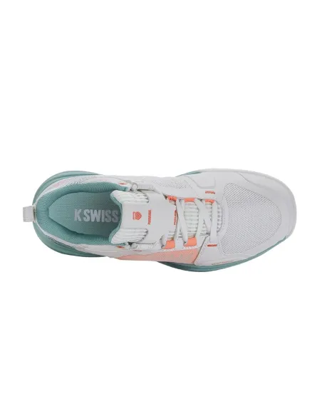 Kswiss Ultrashot Team Blanc Corail Femme 97395143 |K SWISS |Chaussures de padel K-Swiss Kswiss Ultrashot Team Blanc Corail Femme 97395143 |K SWISS |Chaussures de padel K-Swiss