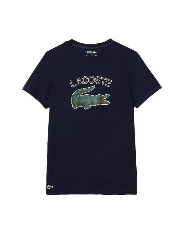 Camiseta Lacoste Azul Marino-Verde Th9299166 |LACOSTE |Ropa de pádel LACOSTE