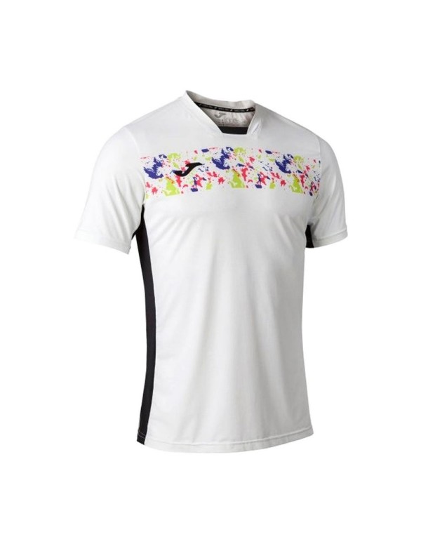 Camiseta Joma Challenge Blanco Multicolor |JOMA |Vêtements de padel JOMA