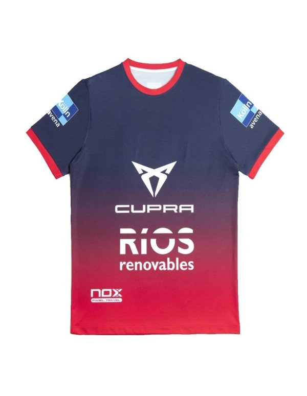 Camiseta Nox Agustin Tapia Sponsors At10 Roja |NOX |Ropa pádel NOX