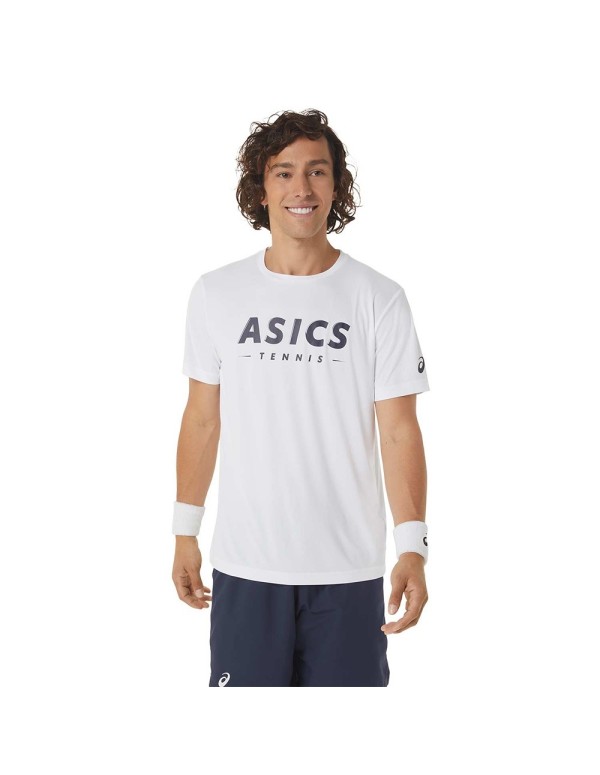 T-shirt graphique Asics Court Tennis pour hommes 2041a259-100 |ASICS |Vêtements de padel TECNIFIBRE