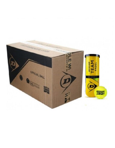 Cajon Bolas Dunlop Team Padel 601385 |DUNLOP |Bolas de padel