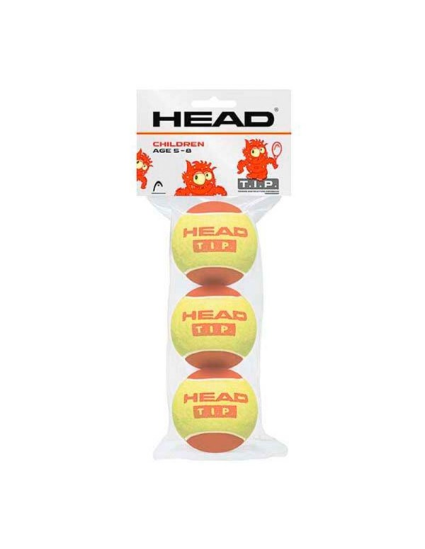 Bocal 3 Balles Head Tip Rouge 578113 |HEAD |Balles de padel