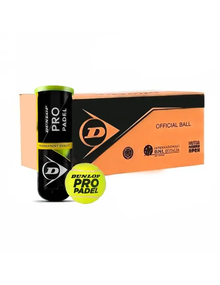Box 24 Cans 3 Balls Dunlop Pro Padel |DUNLOP |Box