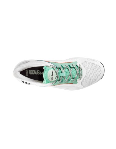 Chaussures Wilson Atomik 2.0 Blanc Vert Femme Wrs331180 |WILSON |Chaussures de padel WILSON