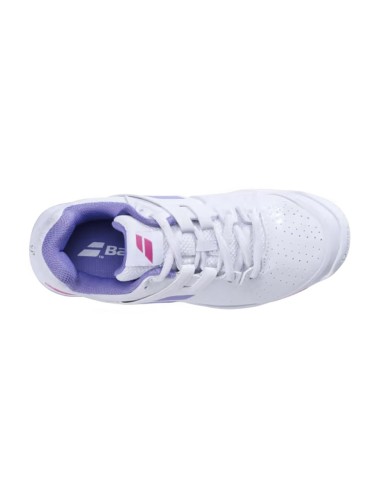 Babolat Propulse Fury Bianco Lilla Bambina 32S23884 1074 |BABOLAT |Scarpe da padel BABOLAT