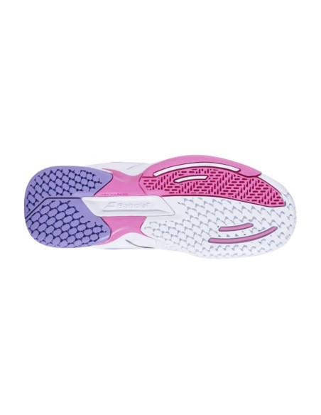 Babolat Propulse Fury Blanc Lilas Fille 32S23884 1074 |BABOLAT |Chaussures de padel BABOLAT Babolat Propulse Fury Blanc Lilas Fille 32S23884 1074 |BABOLAT |Chaussures de padel BABOLAT