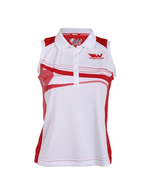 Polo Wingpadel W-Lia Coral/Lila/Blanco |WINGPADEL |T-shirts de pagaie