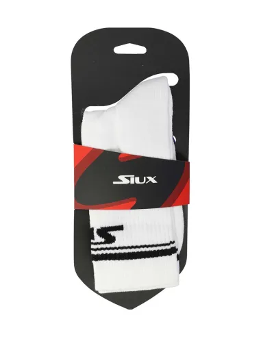 Calcetin Siux Largo Canale Heizer Blanco/Negro |SIUX |Abbigliamento da padel SIUX