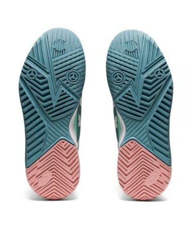 Asics Gel-Resolution 8 Azul Branco Mulher 1042A072 408 |ASICS |Sapatilhas de padel ASICS
