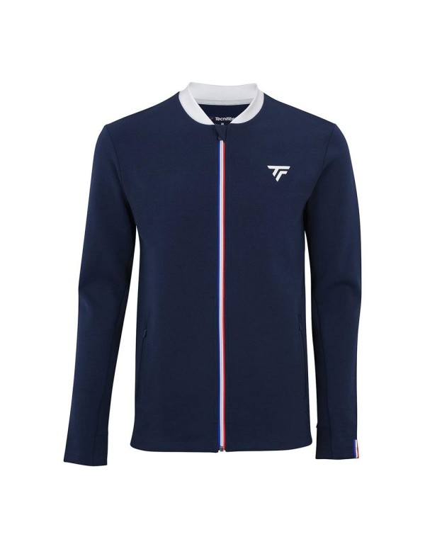 Tecnifibre Fleece Jacket Navy Blue |TECNIFIBRE |TECNIFIBRE padel clothing