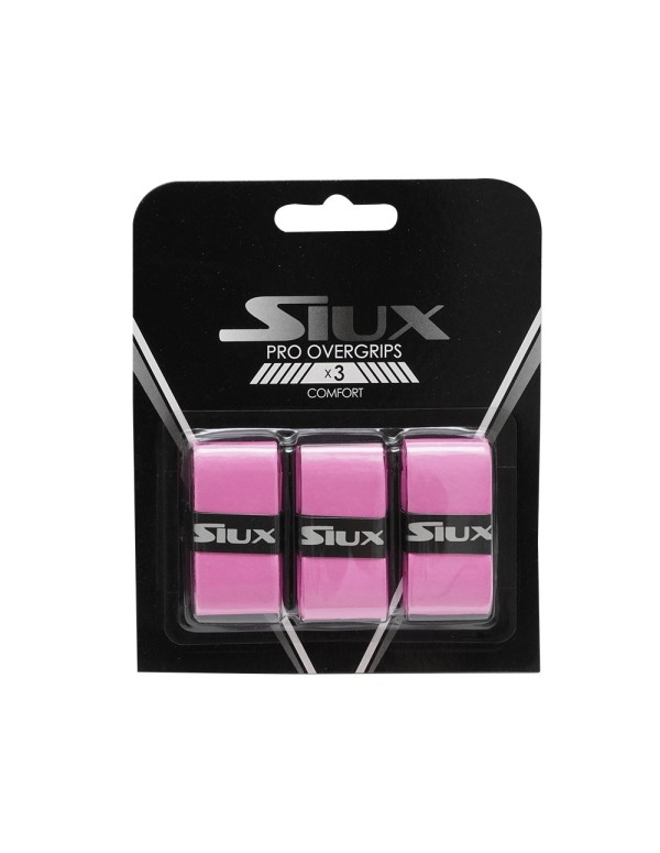 Blister Overgrips Siux Pro X3 Rosa Fluor Liso