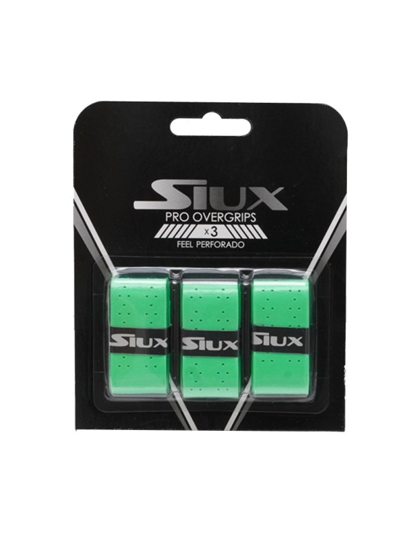 Blister Overgrips Siux Pro X3 Verde Perforado