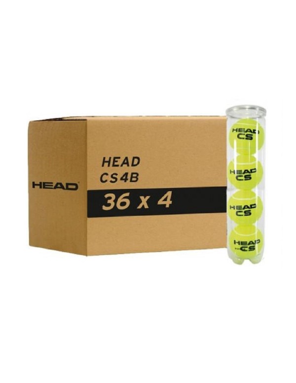 Box Of 36 Cans Of 4 Balls Head Cs |HEAD |Padel balls