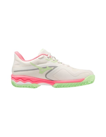 Mizuno Wave Exceed Light 2 Padel Blanco Rosa Mujer 61Gb232360 |MIZUNO |Zapatillas pádel MIZUNO