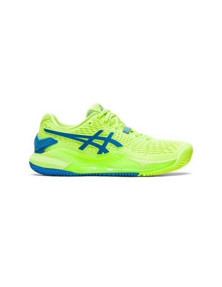 Asics Gel-Resolution 9 Clay Verde Mulher 1042A224-300 |ASICS |Sapatilhas de padel ASICS