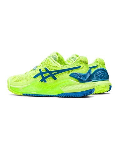 Asics Gel-Resolution 9 Clay Verde Mujer 1042A224-300 |ASICS |Zapatillas pádel ASICS
