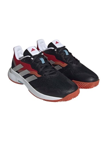 Adidas Courtjam Control M Clay Preto Vermelho Hq6949 |ADIDAS |Sapatilhas de padel ADIDAS