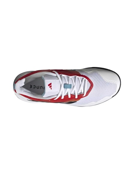 Adidas Courtjam Control Branco Vermelho Hq8469 |ADIDAS |Sapatilhas de padel ADIDAS