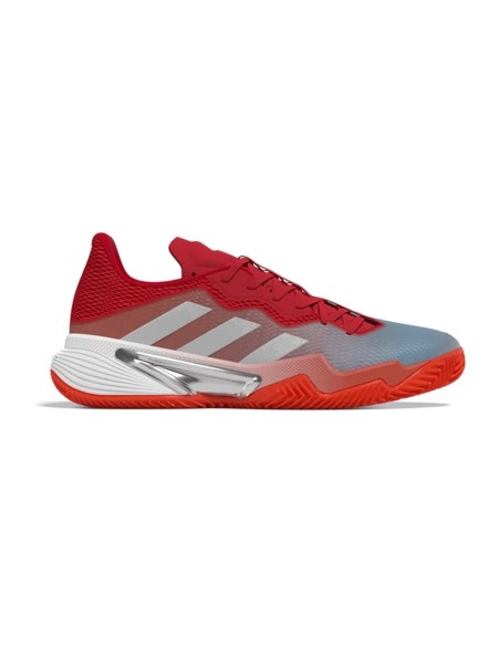 Adidas Barricade Clay Rouge Gris Femme Hq8427 |ADIDAS |Chaussures de padel ADIDAS