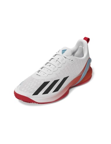 Adidas Adizero Cybersonic Clay Blanc Rouge Hq5923 |ADIDAS |Chaussures de padel ADIDAS