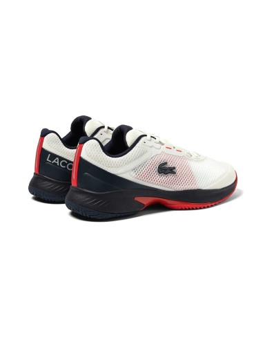 Lacoste Tech Point Branco Vermelho 45M015 Wn1 |LACOSTE |Sapatilhas de padel LACOSTE