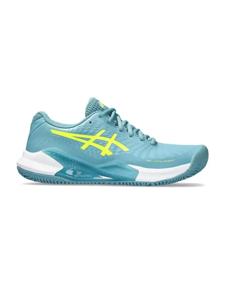 Asics Gel-Challenger 14 Clay Azul Cinza Mulher 1042A254 400 |ASICS |Sapatilhas de padel ASICS
