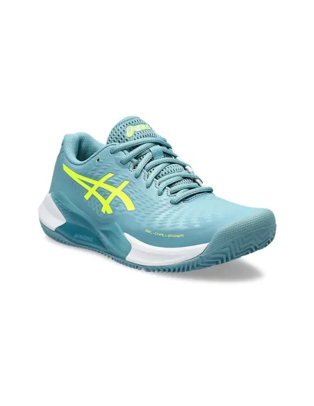 Asics Gel-Challenger 14 Clay Bleu Gris Femme 1042A254 400 |ASICS |Chaussures de padel ASICS