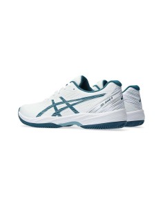 Asics Gel-Game 9 Clay Oc White Turquoise 1041A358 102 |ASICS |ASICS padel shoes 2