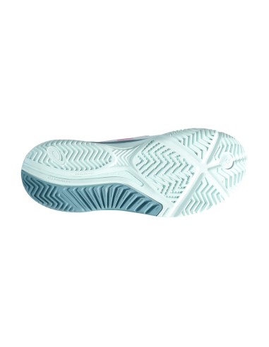 Asics Gel-Resolution 9 Padel Blanc Turquoise Femme 1042A245 400 |ASICS |Chaussures de padel ASICS