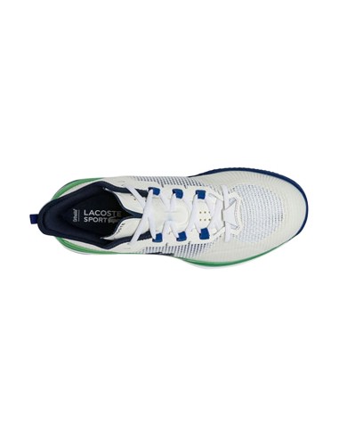 Lacoste Ag-Lt21 Ultra Blanc Vert 7-43Sma0010082 |LACOSTE |Chaussures de padel LACOSTE
