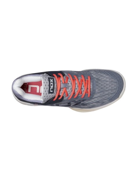 Nox At10 Lux Gris Orange Calatluxcgpf |NOX |Chaussures de padel NOX