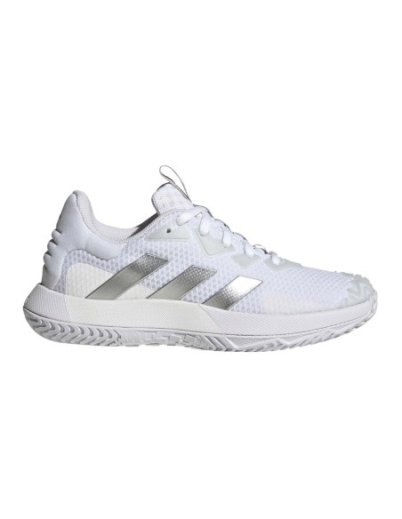 Adidas Solematch Contrôle Blanc Argent Femme Id1502 |ADIDAS |Chaussures de padel ADIDAS