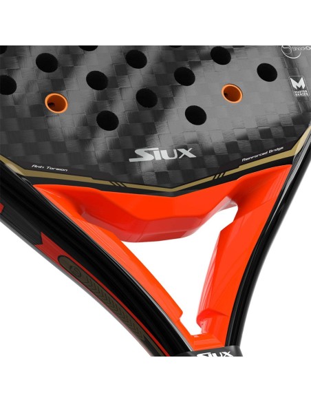 Siux Black Carbon Revolution 2 Laranja |SIUX |Raquetes de padel Siux