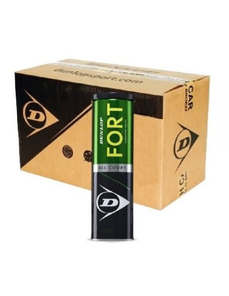 Cajón De 18 Botes De 4 Pelotas Dunlop Fort All Court |DUNLOP |Cajones