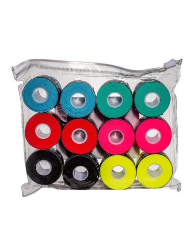 Bolsa Shockout X12 Overgrips Premium Multicolor Liso |ShockOut Padel |Complementos pádel