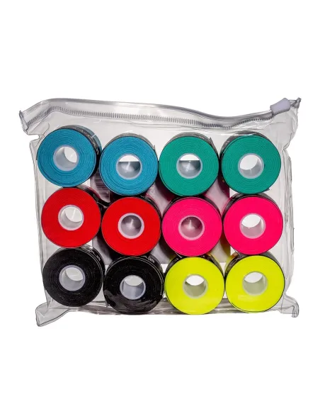 Bolsa Shockout X12 Overgrips Premium Multicolor Liso |ShockOut Padel |Complementos pádel