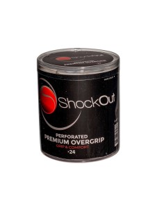 Shockout X24 Drum Overgrips Premium White Perforated |ShockOut Padel |Overgrips 2