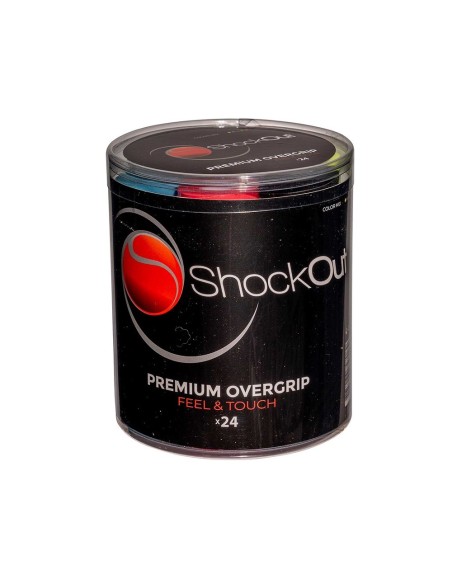 Tamburino Shockout X24 Overgrips Premium Multicolore Liscio |ShockOut Padel |Accessori per padel Tamburino Shockout X24 Overgrips Premium Multicolore Liscio |ShockOut Padel |Accessori per padel