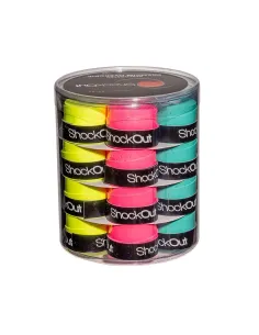 Tambor Shockout X24 Overgrips Premium Multicolor Perfurado |ShockOut Padel |Sobrepunhos