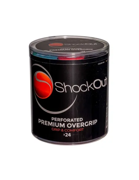 Tamburino Shockout X24 Overgrips Premium Multicolore Forato |ShockOut Padel |Overgrip Tamburino Shockout X24 Overgrips Premium Multicolore Forato |ShockOut Padel |Overgrip