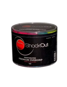 Tambor Shockout X60 Overgrips Premium Multicolor Perfurado |ShockOut Padel |Sobrepunhos 2