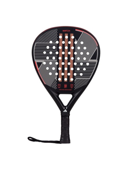 Adidas Match 3.3 Black Rouge 2024 |ADIDAS |Raquettes de padel Adidas Match 3.3 Black Rouge 2024 |ADIDAS |Raquettes de padel