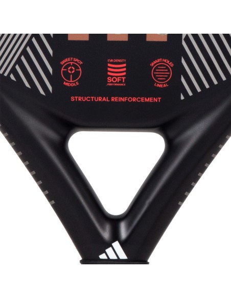 Adidas Match 3.3 Black Rouge 2024 |ADIDAS |Raquettes de padel Adidas Match 3.3 Black Rouge 2024 |ADIDAS |Raquettes de padel