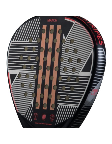 Adidas Match 3.3 Black Rouge 2024 |ADIDAS |Raquettes de padel Adidas Match 3.3 Black Rouge 2024 |ADIDAS |Raquettes de padel