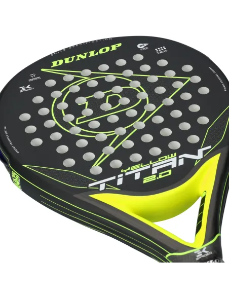 Dunlop Titan 2.0 Yellow |DUNLOP |Dunlop Padel Rackets
