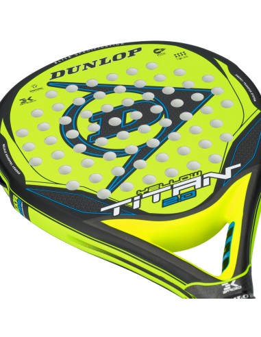 Dunlop Titan 2.0 Jaune Jaune Bleu |DUNLOP |Raquettes de padel