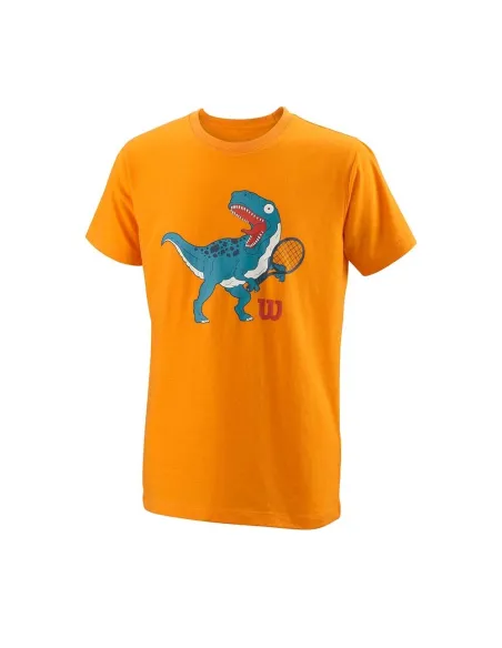 Camiseta Wilson Boy's T-Rex Tech Wra793503  |WILSON |Vêtements de padel Wilson