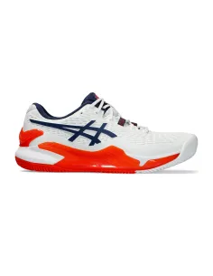 Asics Gel-Resolution 9 Clay White Blue |ASICS |ASICS padel shoes