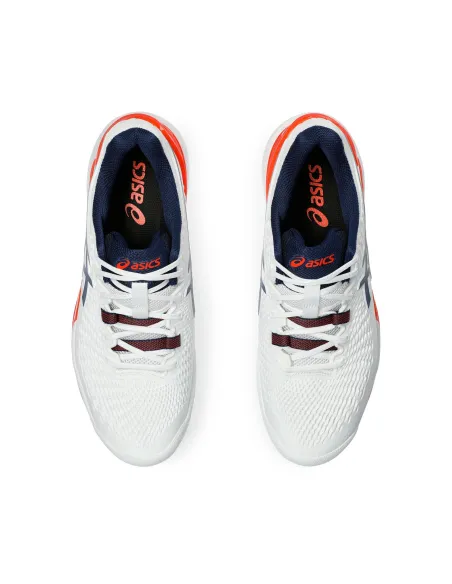 Asics Gel-Resolution 9 Clay Bianco Blu |ASICS |Scarpe da padel ASICS